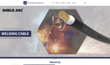 Industrial cable manufacturing website design for JSP Techno Products - Shield Arc brand cables